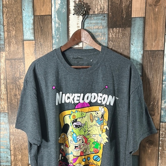 Nickelodeon Charcoal Graphic Tee - Picture 2 of 13